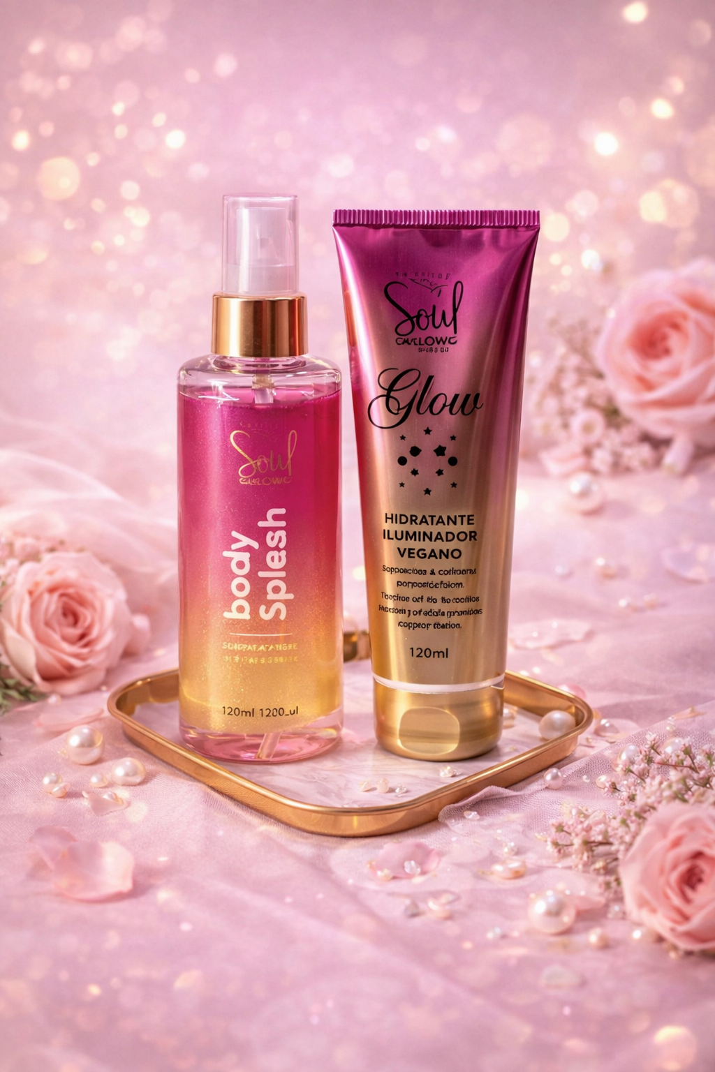Kit body splash + hidratante