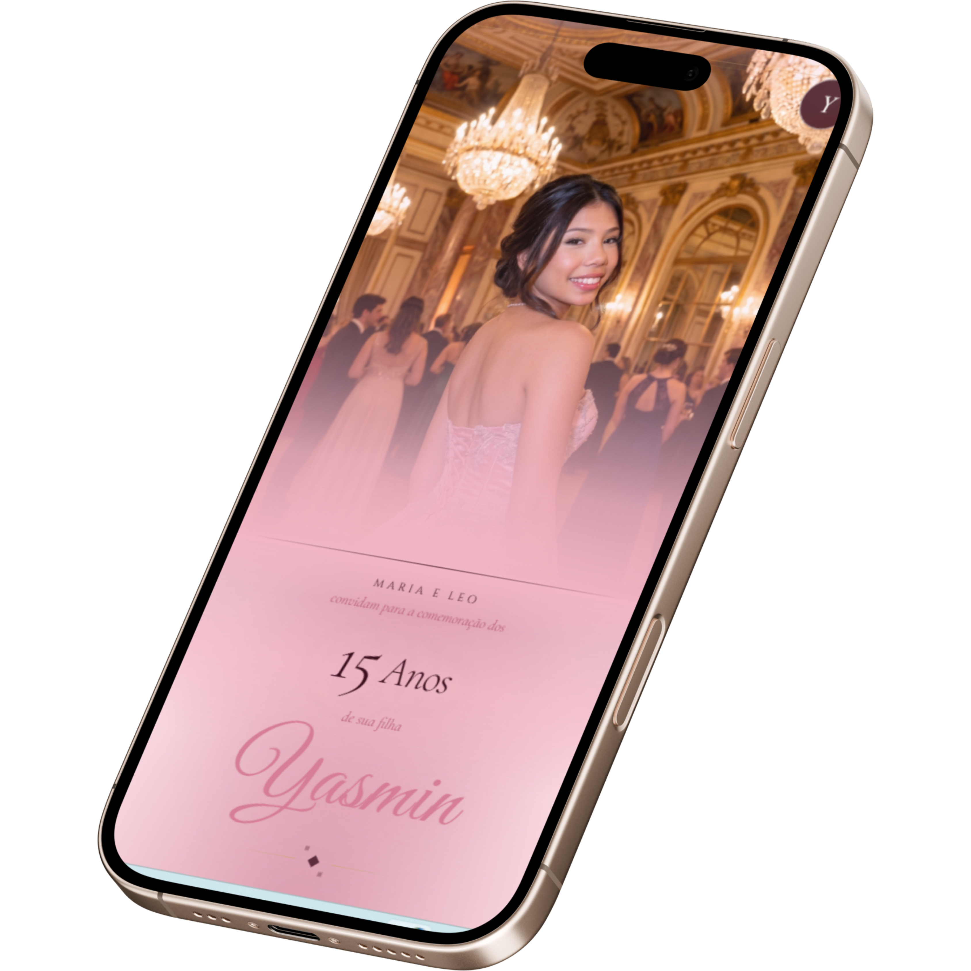 Convite digital — 15 anos